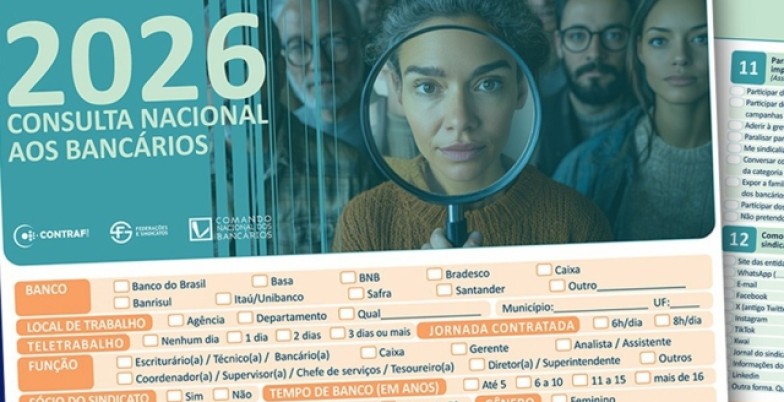 Bancários e bancárias: Responder à Consulta Nacional é fundamental para definir rumos da Campanha Nacional 2026 consulta nacional 2026